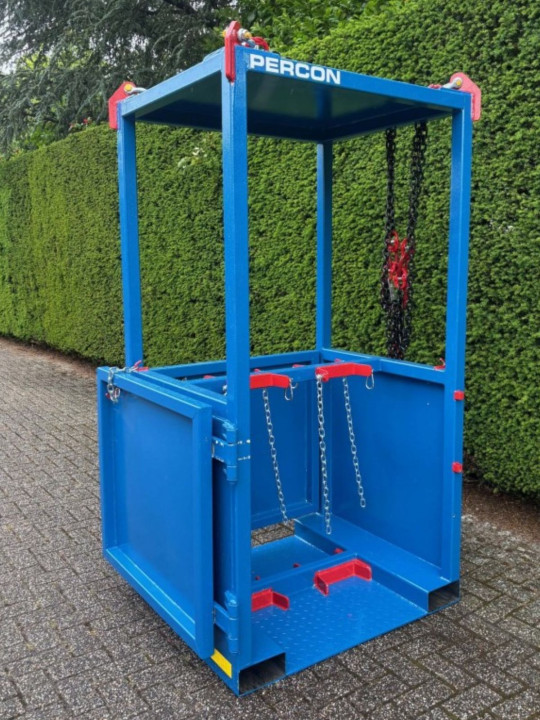 Gasflesbak 4 flessen - XL huren | Percon | Gekeurde gasflesbakken voor veilig hijswerk