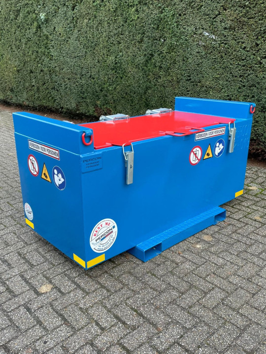 Materiaalbak - 2.0 meter huren | Percon | Gekeurde materiaalbakken voor veilig hijswerk