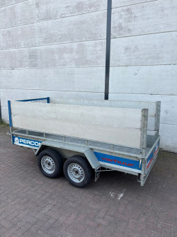 Aanhangwagen - Dubbelas - Groenafval - huren | Percon