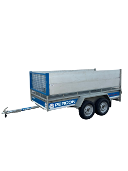 Aanhangwagen - Dubbelas - Groenafval - huren | Percon