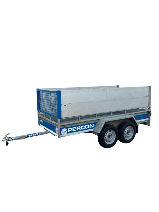 Aanhangwagen - Dubbelas - Groenafval - huren | Percon