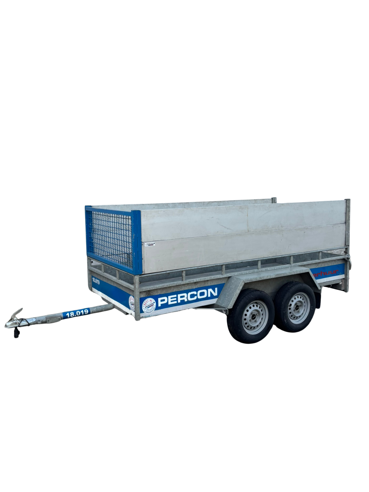 Aanhangwagen - Dubbelas - Groenafval - huren | Percon