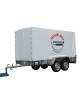 Aanhangwagen - Dubbelas - gesloten - huren | Percon