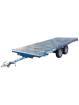 Aanhangwagen - Dubbelas - Plateau - 4m - huren | Percon | Gekeurde aanhangwagen - Dubbelas - plateau - 4m - voor veilig vervoer