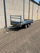 Aanhangwagen - Dubbelas - plateau - 3m - huren | Percon