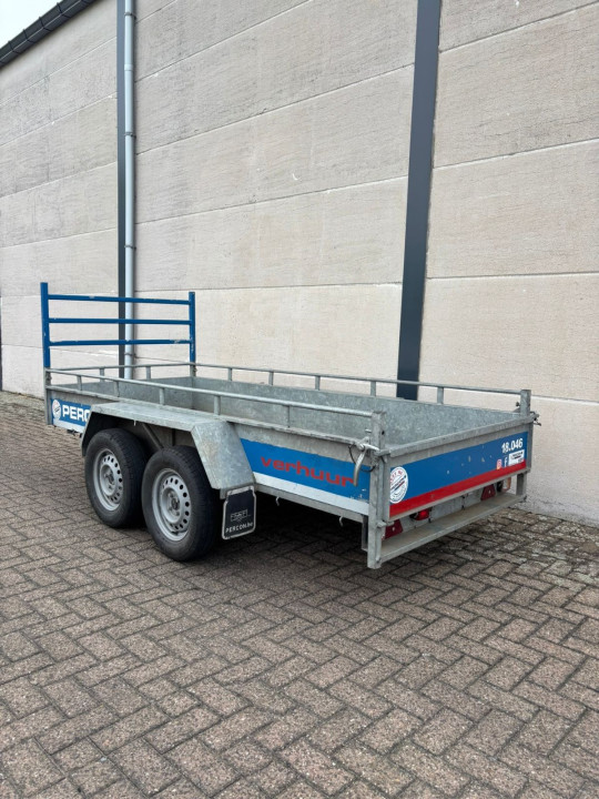 Aanhangwagen - Dubbelas - Open - huren | Percon