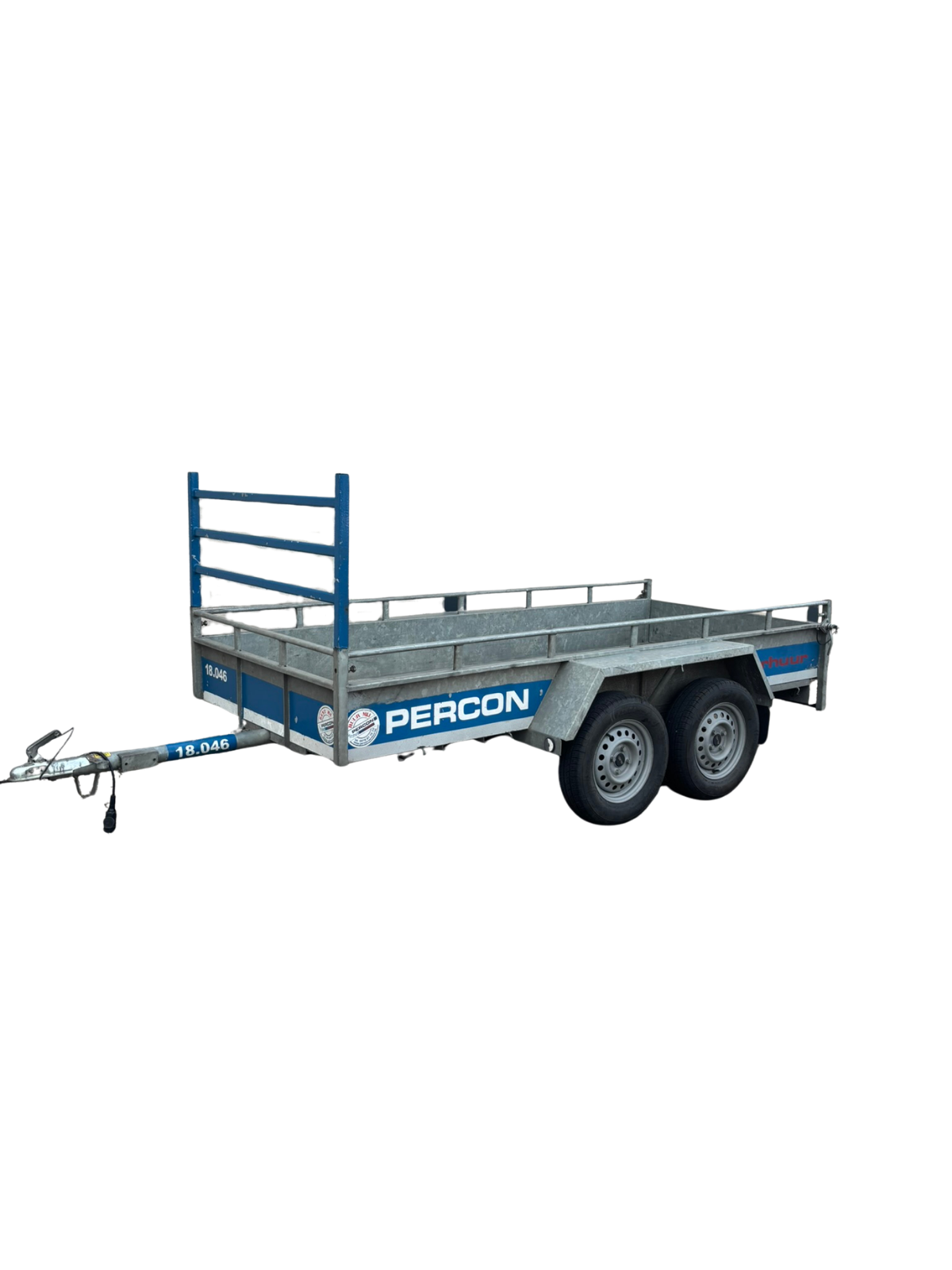 Aanhangwagen - Dubbelas - Open - huren | Percon