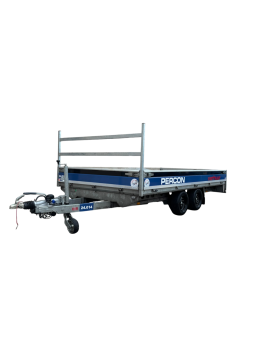 Plateauwagen - 4 meter - dubbelas - huren | Percon | Gekeurde Plateauwagen - 4 meter - dubbelas - voor veilig vervoer