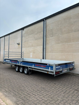 Plateauwagen - 6 meter - huren | Percon | Gekeurde Autotransporter - 5m - Verlaagd - voor veilig vervoer