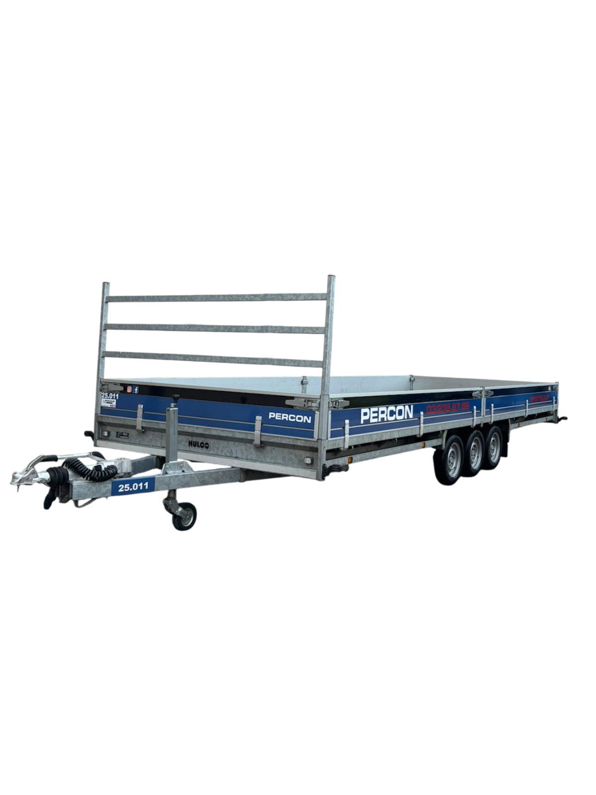 Plateauwagen - 6 meter - huren | Percon | Gekeurde Autotransporter - 5m - Verlaagd - voor veilig vervoer