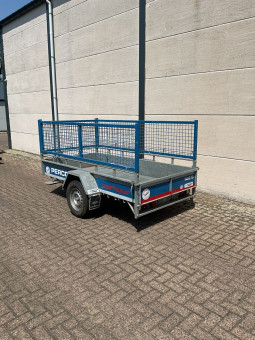 Aanhangwagen - enkelas - groenafval - huren | Percon