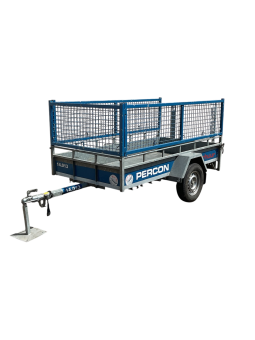 Aanhangwagen - enkelas - groenafval - huren | Percon