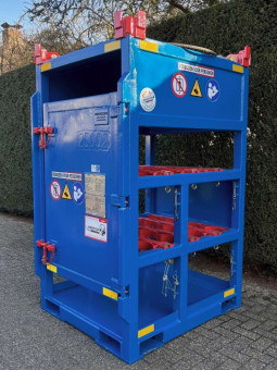 Gasflesbak kopen | Percon | Gekeurde gasflesbakken voor veilig hijswerk